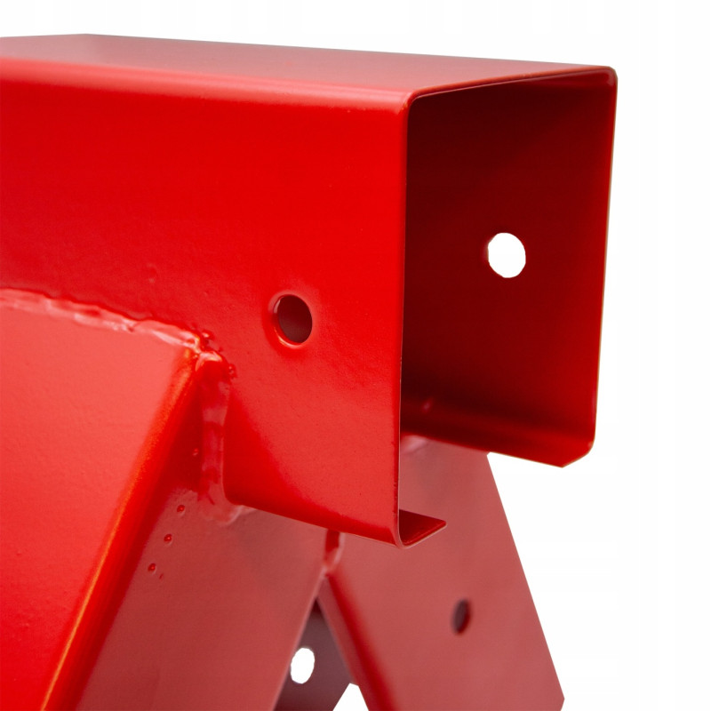 Łącznik Huśtawki Kwadratowy Czerwony Kąt 90° 9x9 cm