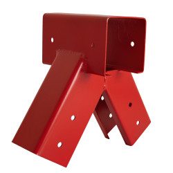 Łącznik Huśtawki Kwadratowy Kąt 90° 9x9 cm Czerwony