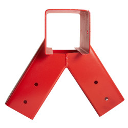 Łącznik Huśtawki Kwadratowy Kąt 90° 9x9 cm Czerwony