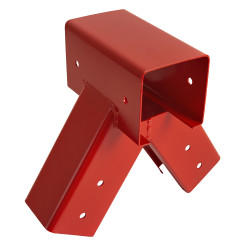 Łącznik Huśtawki Kwadratowy Kąt 90° 9x9 cm Czerwony