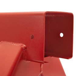 Łącznik Huśtawki Kwadratowy Kąt 90° 9x9 cm Czerwony