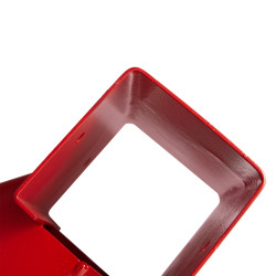 Łącznik Huśtawki Kwadratowy Kąt 90° 9x9 cm Czerwony