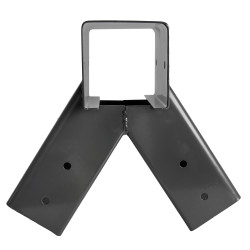 Łącznik Huśtawki Kwadratowy Antracytowy Kąt 90° 9x9 cm