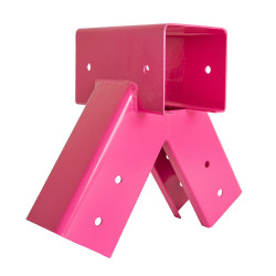 Łącznik Huśtawki Kwadratowy Różowy Kąt 90° 9x9 cm