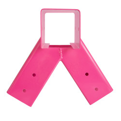 Łącznik Huśtawki Kwadratowy Różowy Kąt 90° 9x9 cm
