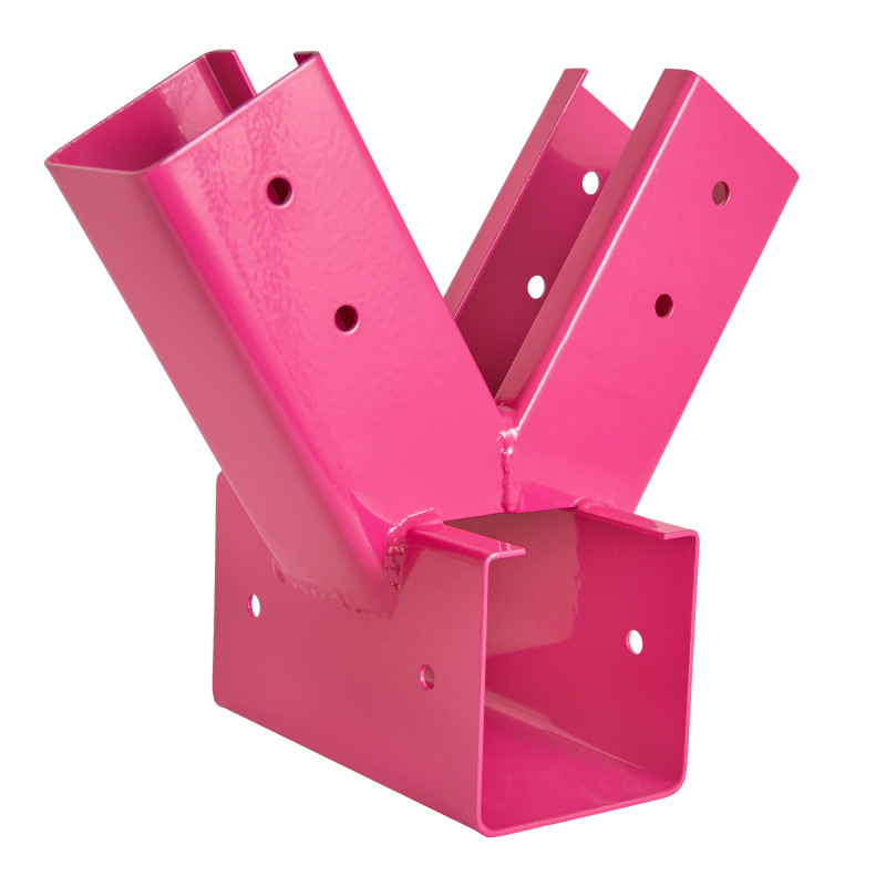 Łącznik Huśtawki Kwadratowy Różowy Kąt 90° 9x9 cm