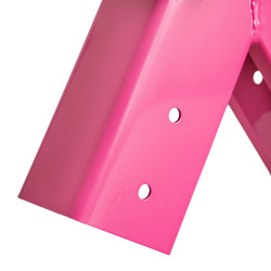 Łącznik Huśtawki Kwadratowy Różowy Kąt 90° 9x9 cm