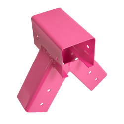 Łącznik Huśtawki Kwadratowy Różowy Kąt 90° 9x9 cm