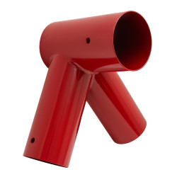 Łącznik Huśtawki Okrągły Czerwony 100x83 Kąt 90° 9x9 cm