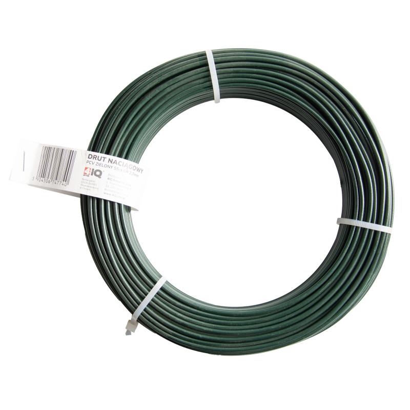 Drut naciągowy PCV zielony rolka 55 m grubość 2,7 mm