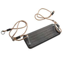 Huśtawka czarne gumowe siedzisko kauczuk