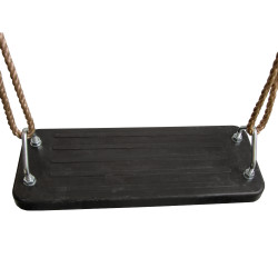 Huśtawka czarne gumowe siedzisko kauczuk