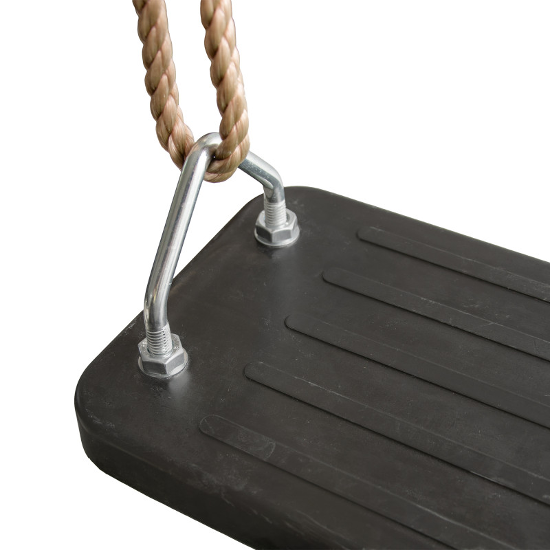 Huśtawka czarne gumowe siedzisko kauczuk