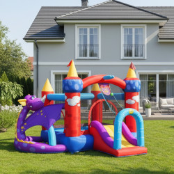 Dmuchany zamek SMOKA trampolina HappyHop dmuchawa