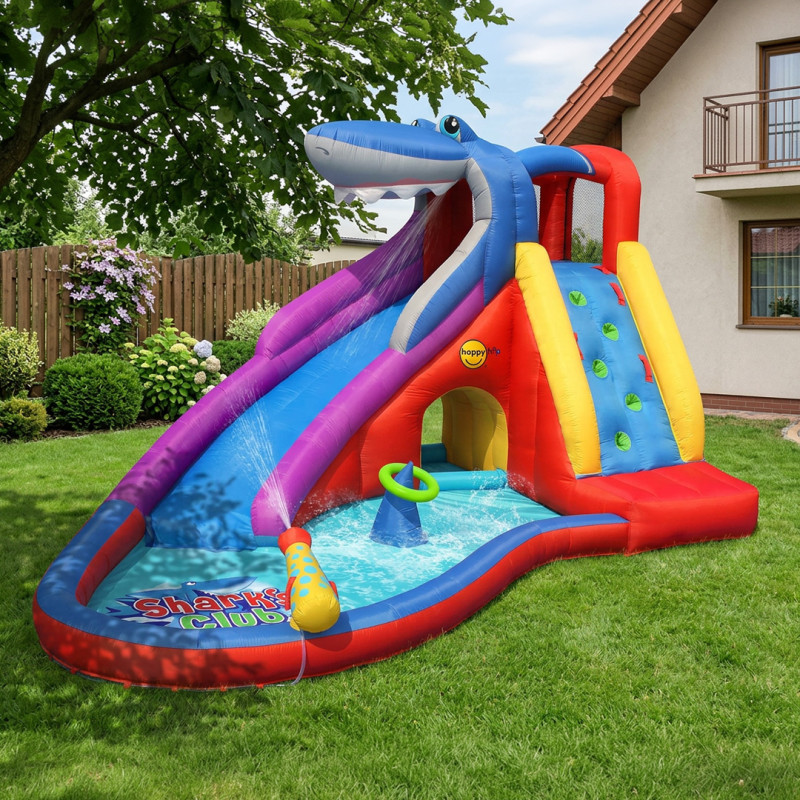 Dmuchany wodny zamek REKIN trampolina HappyHop dmuchawa 2w1