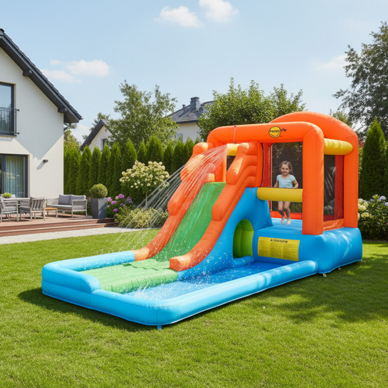 Dmuchany duży zamek GIGANT trampolina HappyHop