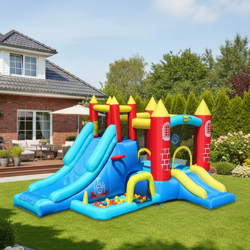 Dmuchany zamek FANTAZJA 8 w 1 trampolina HappyHop