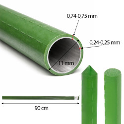 Tyczka metalowa zestaw 10 szt. 11 mm 90cm podpora dla roślin