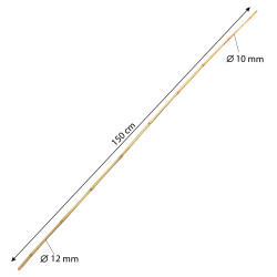 Tyczka bambusowa 10-12mm 120cm podpora zestaw 50 szt.