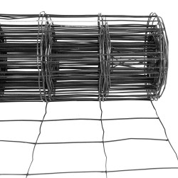 Siatka zgrzewana antracytowa PCV 0,6x10m ogrodzenie 75x100mm