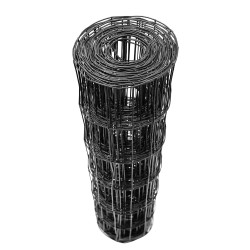 Siatka zgrzewana antracytowa PCV 0,6x10m ogrodzenie 75x100mm