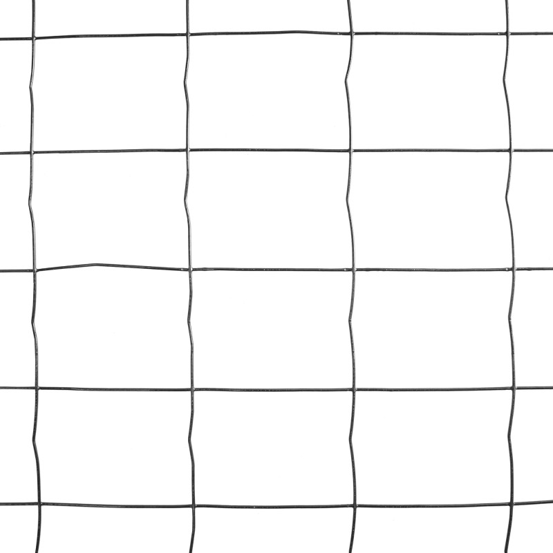 Siatka zgrzewana antracytowa PCV 0,8x10m ogrodzenie 75x100mm