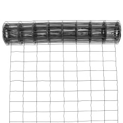 Siatka zgrzewana antracytowa PCV 0,8x10m ogrodzenie 75x100mm