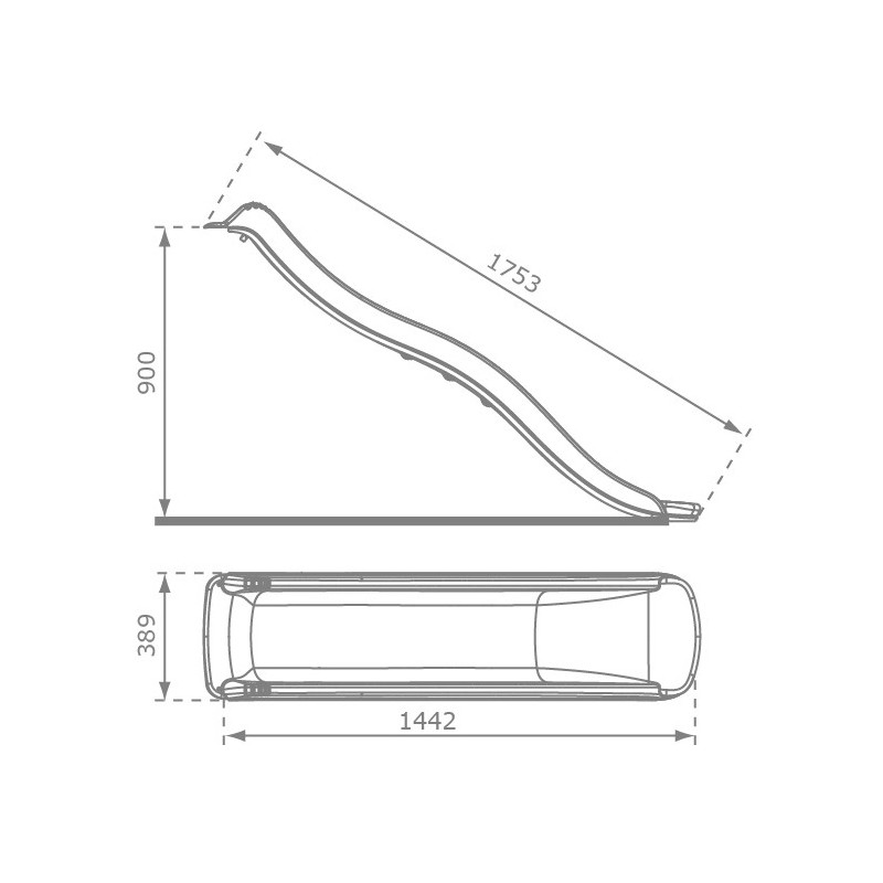 Ślizg Zjeżdżalnia długość...