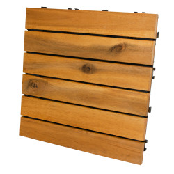 Podest Tarasowy Akacjowy 30x30cm płytki mozaika 6 paneli zestaw 4szt. 0,36mkw