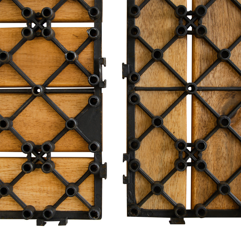 Podest Tarasowy Akacjowy 30x30cm płytki mozaika 6 paneli zestaw 4szt. 0,36mkw