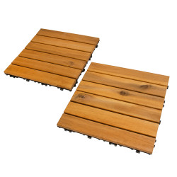 Podest Tarasowy Akacjowy 30x30cm płytki mozaika 6 paneli zestaw 10szt. 0,9mkw