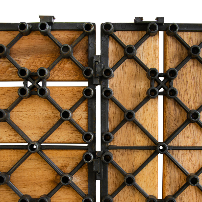 Podest Tarasowy Akacjowy 30x30cm płytki mozaika 6 paneli zestaw 10szt. 0,9mkw