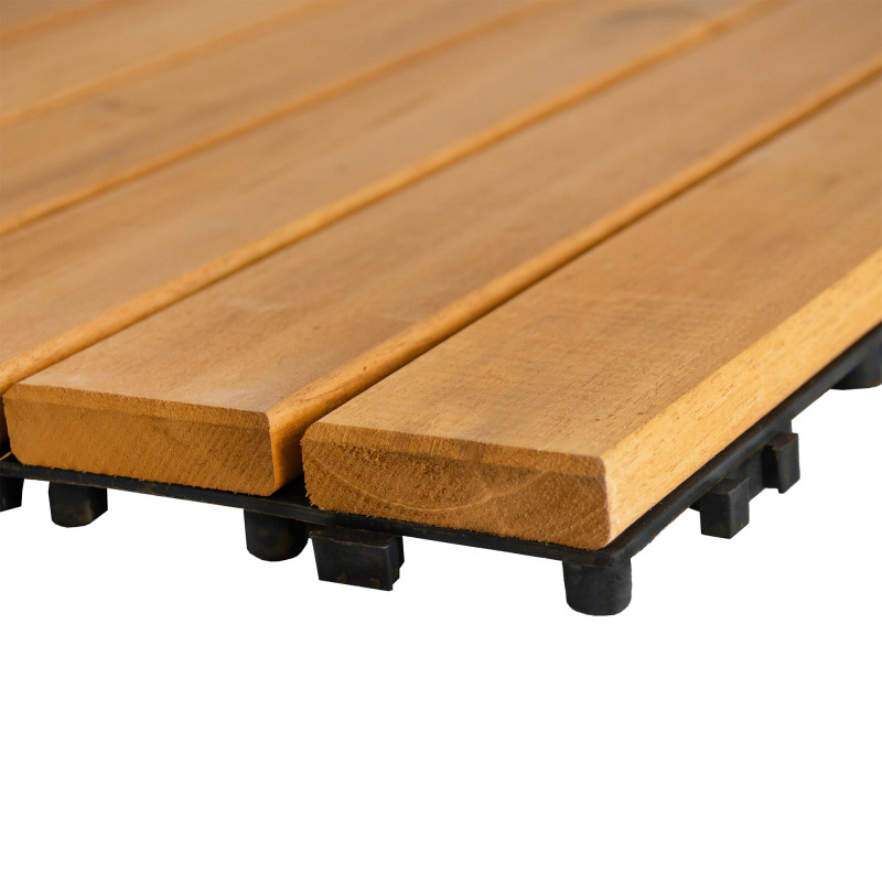 Podest Tarasowy Akacjowy 30x30cm płytki mozaika 6 paneli zestaw 11szt. 0,99mkw