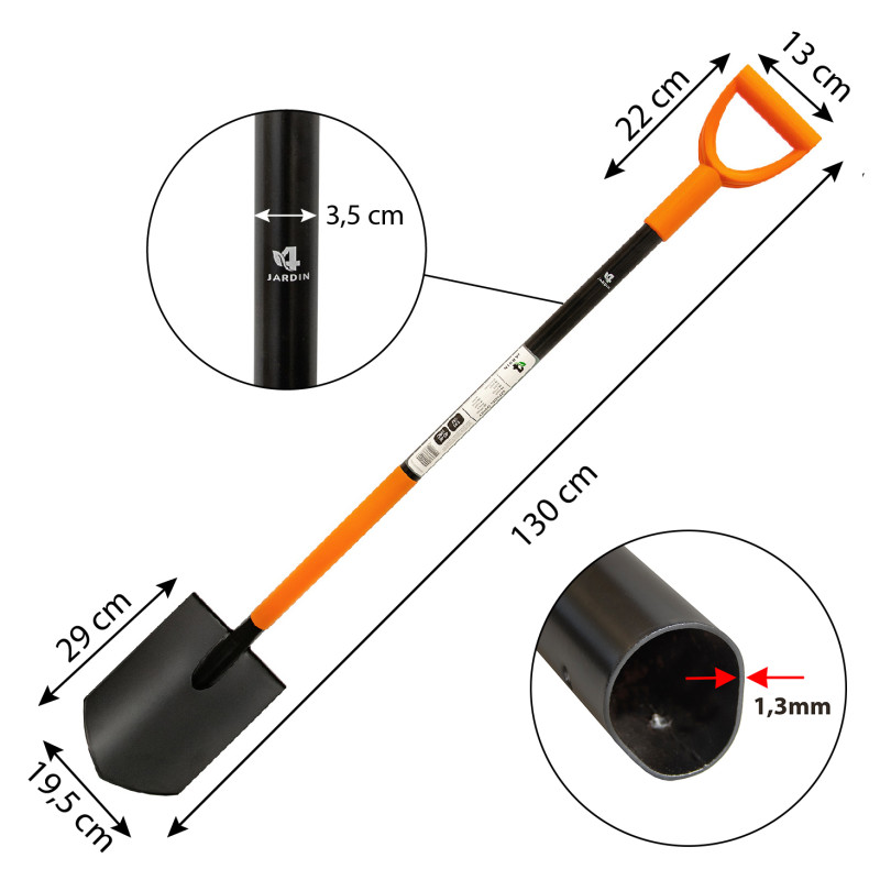 Szpadel Ostry Metalowy...