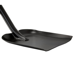 Łopata Prosta Kwadratowa Metalowa Czarna 130 cm