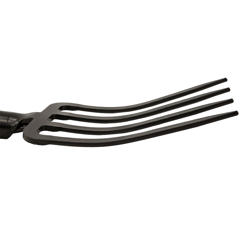 Widły Ogrodnicze 4-zębne Metalowe Czarne 130 cm