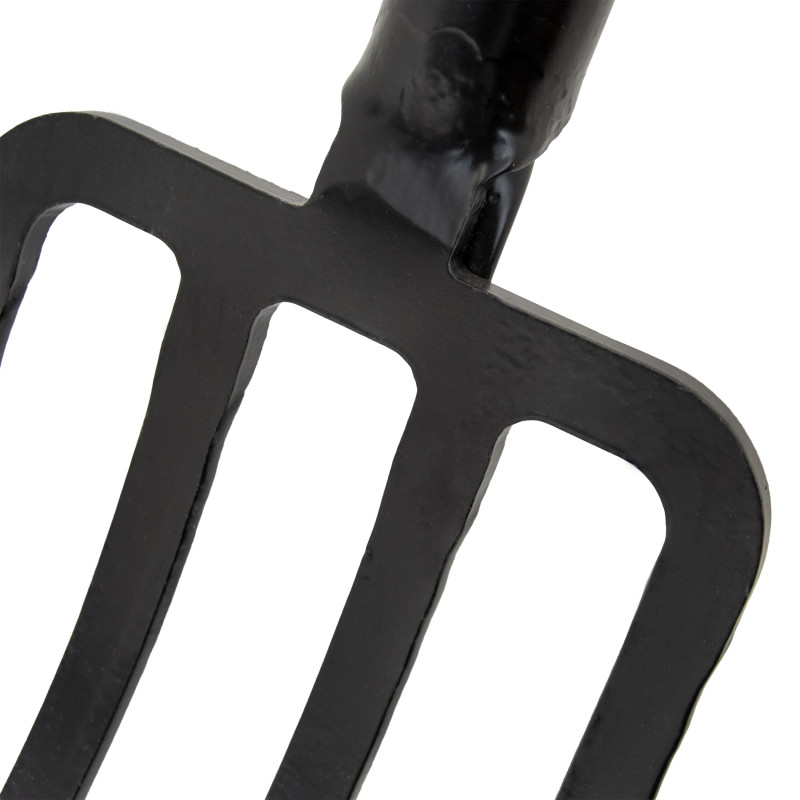 Widły Ogrodnicze 4-zębne Metalowe Czarne 130 cm