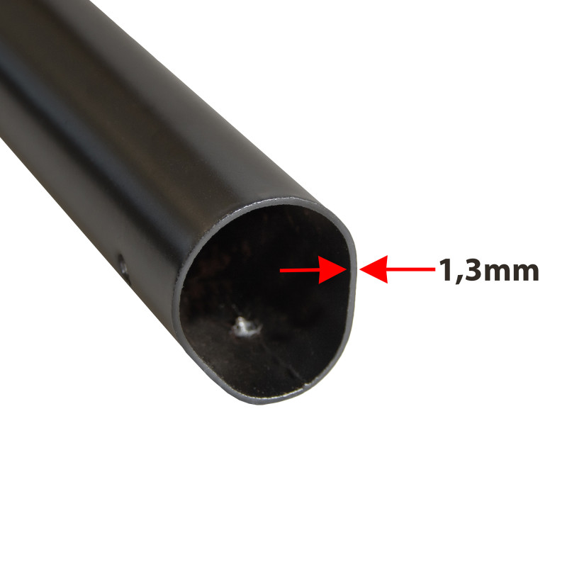 Widły Ogrodnicze 4-zębne Metalowe Czarne 130 cm