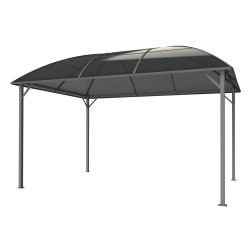 Pawilon ogrodowy z dachem kopułowym 3x4m altana pergola szara 12 mkw