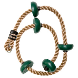 Zestaw akcesoriów na plac zabaw JUNGLE CLIMB lina drążki huśtawka 6el. ZIELONY