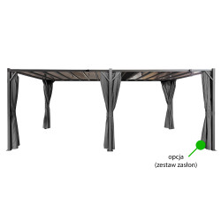 Pergola ogrodowa bioklimatyczna 3x6 z składanym lamelowym dachem 18mkw