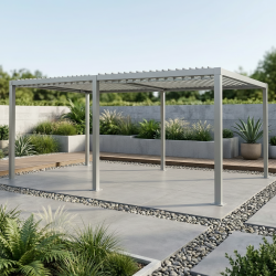 Pergola ogrodowa multiklimatyczna 3x6 z regulowanym stalowym dachem 18mkw