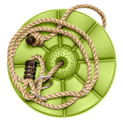 Zestaw akcesoriów na plac zabaw LIME CLIMB siatka trapez huśtawki 4el. ZIELONY