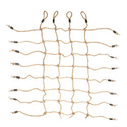 Zestaw akcesoriów na plac zabaw LIME CLIMB siatka trapez huśtawki 4el. ZIELONY