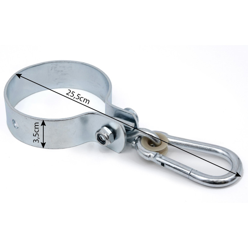 3x Obejma Okrągła Zawiesie Do Huśtawki średnica 10 cm 4IQ