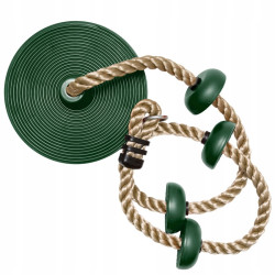 Zestaw akcesoriów na plac zabaw LIME dysk trapez huśtawki 4el. ZIELONY