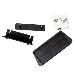 Lampa solarna ścienna ŚWIETLIK LED RGB kinkiet solarny na elewację, ogrodzenie - zestaw 4 sztuk