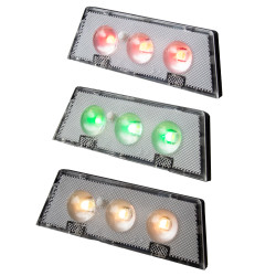 Lampa solarna ścienna ŚWIETLIK LED RGB kinkiet solarny na elewację, ogrodzenie - zestaw 4 sztuk