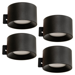 Lampa solarna ścienna PROMIENISTA na elewację, ogrodzenie - zestaw 4 sztuk