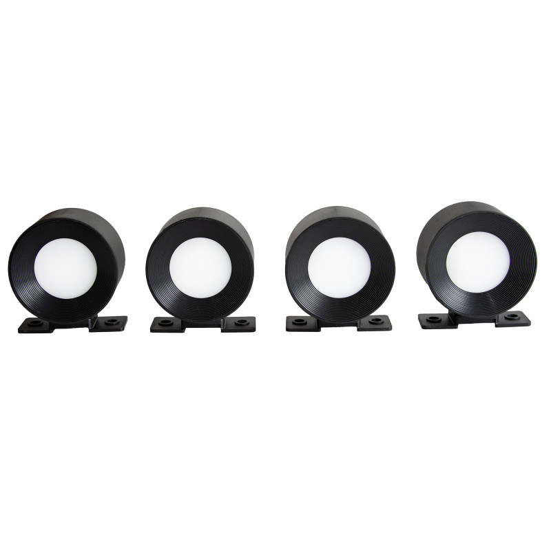 Lampa solarna ścienna PROMIENISTA na elewację, ogrodzenie - zestaw 4 sztuk